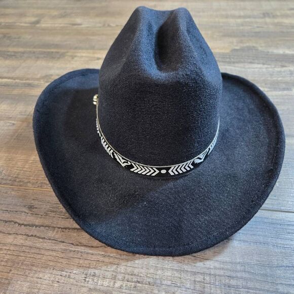 Pigalle cowgirl hat size 6 1/2 black extra small women\'s or youth main image 5